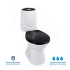Combo Happy II Negro: sanitario, lavamanos con semipedestal, grifería y accesorios